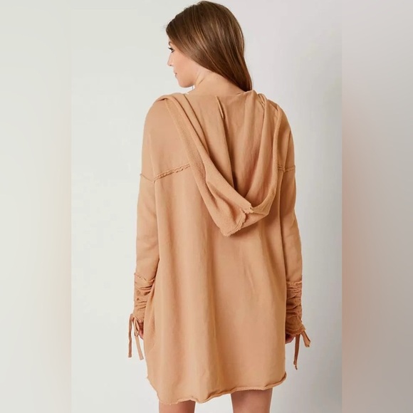 FREE PEOPLE - Get Yer Gauze Cardigan - Ballet  Color - Picture 8 of 9